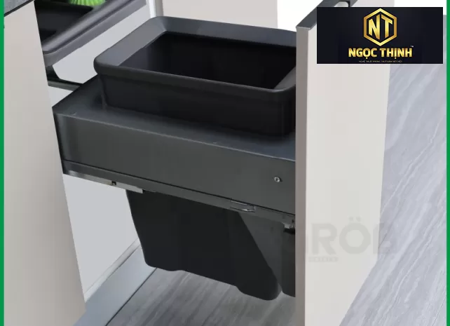 Thùng đựng rác ray âm giảm chấn C1A06-130 C1A06-140 tại Long Tân